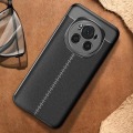 Miniatyrbillede 3 af 5: Etui til Honor Magic 6 Pro 5G Silikone Gel Læder Tekstur Sort Sort