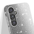 Miniatyrbillede 4 af 5: Glitrende Stødabsorberende Etui til Samsung Galaxy S23 FE i Sølv Grå