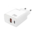 Miniatyrbillede 3 af 3: Ultra Hurtig Oplader 20W Dobbelt USB-C og USB-A Port Moxie Hvid Vit