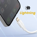 Miniatyrbillede 4 af 5: USB til Lightning Opladning og Hurtig Synkronisering Inkax Hvid Vit