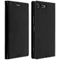 Miniatyrbillede 2 af 4: Etui Portefeuille - AVIZAR - Xperia XZ Premium - Læder Sort - Ståfunktion - 3 Kortfag Svart