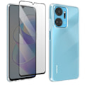 Miniatyrbild 2 av 6: Fodral till Honor X7a - BIGBEN - Mjukt Transparent - 9H härdat glas Transparent