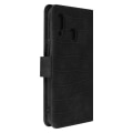 Miniatyrbillede 2 af 4: Etui til Samsung Galaxy A40 - MÆRKE - Krokodilleffekt - Pung - Videostativ - Sort Svart
