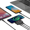 Miniatyrbillede 4 af 4: Powerbank VA2604 10000mAh Magsafe Trådløs Qi Opladning 15 W Rivacase Sort Svart