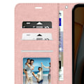Miniatyrbild 3 av 5: Fodral till Xiaomi Redmi A3 - MAYAXESS - Funktion för plånboksställ - Rosa - Syntet - Flik Rosa