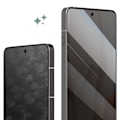 Miniatyrbild 3 av 5: Härdat glas för OnePlus 13R, repbeständig, svart Svart