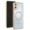 Pikkukuva 1 / 6: Coque Diamant pour Samsung Galaxy A06 MagSafe Contour Strass Dorée Gul