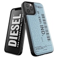 Miniatyrbillede 1 af 5: Cover til iPhone 12 og 12 Pro Anti-fall Denim Stregkode Print Diesel Blue Blå