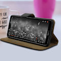 Miniatyrbild 3 av 4: Huawei P20 Lite fodral Flip läder plånboksfodral silikonfodral svart svart