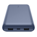 Miniatyrbillede 2 af 6: Nødstrømsbatteri 20000 mAh 2x USB og USB C 15W LED-indikator Belkin Mørkeblå Blå