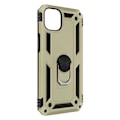 Miniatyrbillede 2 af 5: Cover til iPhone 15 Hybrid Magnetic Ring ArmoRing Gold Series - AVIZAR - Gul - Stiv - Syntetisk - Blandet Gul