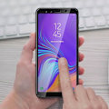 Miniatyrbillede 3 af 4: Beskyttelsesfilm - AVIZAR - Samsung Galaxy A7 2018 - Hærdet glas - Ultra-resistent - Sort Svart