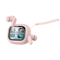 Miniatyrbillede 1 af 2: TWS Bluetooth 5.4 høretelefoner med LCD-skærm Braga støjreduktion ANC pink Rosa