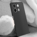 Pikkukuva 3 / 6: Kotelo Xiaomi Redmi Note 13 5G:lle - AVIZAR - Pehmeä kosketus Sormenjälkiä estävä musta - Iskunkestävä ja naarmuuntumaton Svart