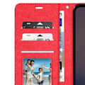 Pikkukuva 3 / 5: Kotelo Samsung A25 5G:lle - MAYAXESS - Lompakkoteline rannehihnalla - punainen Röd