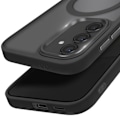 Pikkukuva 2 / 6: MagSafe-kotelo Samsung Galaxy S24 ja S25 Mattapinta Musta Reunus Svart