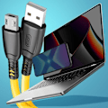 Miniatyrbild 4 av 5: USB till Micro USB-kabel 6A Dataöverföring 480Mbps 25cm XO Gul