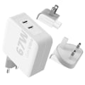 Pikkukuva 1 / 5: Matkachatka - Xtorm - GaN Ultra 67W - 2x USB C Power Delivery - 2m kaapeli - Valkoinen Vit