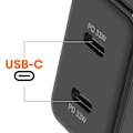 Pikkukuva 3 / 5: USB-C Laturi - LINQ - LinQ - Power Delivery 3.0 - 33W - Musta Svart