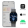 Miniatyrbillede 4 af 5: Elegant Smartwatch med Sundheds-/Aktivitetsmonitor IP67 Vandtæt Proove Sort Svart