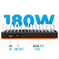 Pikkukuva 3 / 6: Latausasema 180W 15 USB-porttia 3.5A Tuki ja Tuuletin Musta