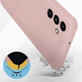 Miniatyrbillede 3 af 4: Beskyttelseshætte - AVIZAR - Samsung Galaxy A13 5G - Semi-stiv silikone - Soft-touch finish - Lyserød Rosa