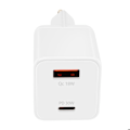 Miniatyrbillede 2 af 5: USB-C Power Delivery 30W + USB 18W Quick Charge 3.0 Kompakt LinQ Hvid Vit