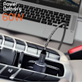 Miniatyrbild 3 av 4: Laddare för bil - Satechi - 72W - USB-C PD - USB - Integrerad LED-indikator Rymdgrå