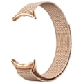Miniatyrbillede 1 af 5: Armbånd til Google Pixel Watch - AVIZAR - Magnetisk Milanese - Rustfrit Stål - Roséguld - Unisex Rose guld