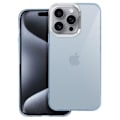Miniatyrbild 1 av 5: Fodral för iPhone 16 Pro Soft Smoked Design Camera Contour Metallic Blekblå Blå