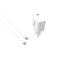 Pikkukuva 2 / 5: Pakkaus GaN-laturi 30W USB-C USB-C-kaapelilla 2m Nopea Kompakti Jaym Valkoinen Vit
