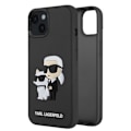 Miniatyrbillede 2 af 5: Cover til iPhone 15 Plus Bi-materiale forhøjede kanter Karl Lagerfeld Sort Svart