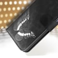 Pikkukuva 4 / 5: Musta keinonahkainen lompakkokotelo Xiaomi Redmi Note 12:lle - AVIZAR - Butterfly Design Svart