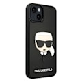 Miniatyrbillede 1 af 5: Taske til iPhone 14 - KARL LAGERFELD - Bi-materiale - Forhøjede kanter - Sort Svart