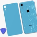 Pikkukuva 4 / 4: Takalasin vaihto - AVIZAR - iPhone XR - Sininen - Sama kuin alkuperäinen Blå