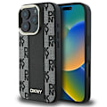 Miniatyrbild 2 av 6: IPhone 16 Pro Max Fodral - DKNY Läder Hårdskal Rutig Mönster Rutig Magsafe (DKHMP16XPCPVSLK) - Noir svart