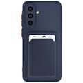 Miniatyrbild 1 av 5: Fodral för Samsung Galaxy A56 Korthållare Mjuk Anti-prickar Mörkblå Blå