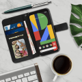 Miniatyrbillede 2 af 4: Hus - AVIZAR - Google Pixel 4 - Folio Etui - Magnetisk - Silikone Gel - Sort Svart