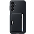 Miniatyrbillede 1 af 5: Coque til Samsung A16 med kortlomme i silikone, blød berøring, original Samsung, sort Svart