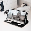 Miniatyrbillede 4 af 4: Etui til Samsung Galaxy A22 / M32 med dobbeltvindue Video Support sort svart