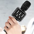 Miniatyrbillede 3 af 6: Microkaraoke trådløs Bluetooth 5W Multifunktionelle knapper LinQ Sort Svart