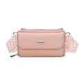 Miniatyrbillede 1 af 5: Sød Gallantry Pink Læder Wallet Skuldertaske - GALLANTRY - Blød - Punglås Rosa