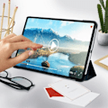 Miniatyrbillede 3 af 4: iPad Pro 12.9 Etui - AVIZAR - 2020/2018 - Økologisk læder - Videostøtte - Tyndt design Blå