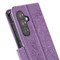 Miniatyrbillede 2 af 5: Étui Blomster Mandala til Samsung Galaxy A26 Pung med Rem Lilla Lila