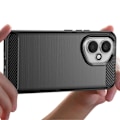 Miniatyrbillede 4 af 5: Coque til Honor 400 Silikone Design Carbon Børstet Sort