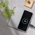 Pikkukuva 3 / 4: Samsung S21 Plus Case Smart Clear View Kosketusikkuna Alkuperäinen vaaleanharmaa