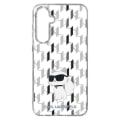 Miniatyrbillede 1 af 5: Etui til Samsung Galaxy S23 FE Hard Choupette Karl Lagerfeld Print Transparent Transparent