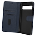 Miniatyrbild 2 av 5: Fodral för Google Pixel 8 Pro - AVIZAR - Chesterfield - Wallet Flip - Videosupportfunktion - Blå Blå