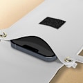 Miniatyrbild 3 av 4: Pochette - AVIZAR - Axelrem Vit - Syntetiskt läder - 160 x 110 mm - Kortfack Vit