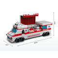 Miniatyrbillede 2 af 3: Byggelegetøj 6 i 1 Ambulance Køretøjer 1000 Samlesætter Multicolor Svart